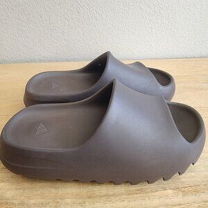 Adidas Yeezy Slide Shoes Mens Size 8 Brown Foam Sandals Comfort Casual OG Pair